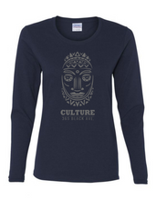 African Mask Long Sleeve Tee - Women's Cut