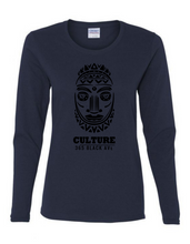 African Mask Long Sleeve Tee - Women's Cut