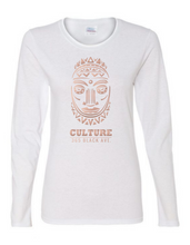 African Mask Long Sleeve Tee - Women's Cut