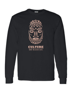African Mask Long Sleeve Tee