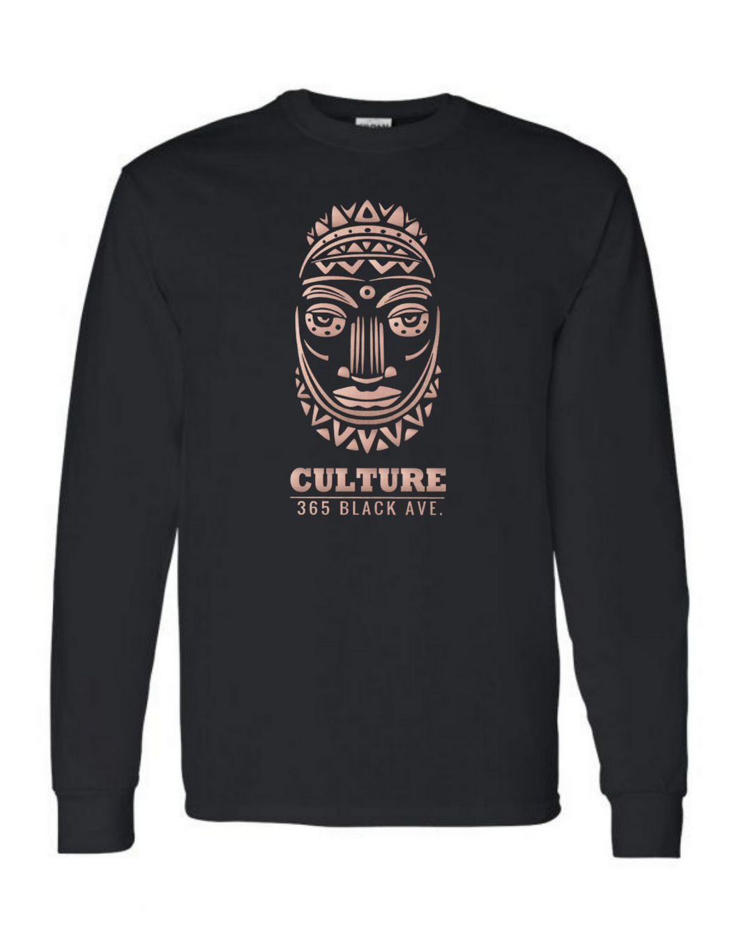 African Mask Long Sleeve Tee