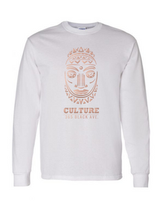 African Mask Long Sleeve Tee