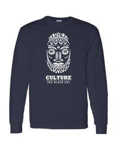African Mask Long Sleeve Tee