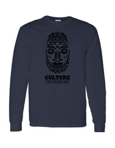 African Mask Long Sleeve Tee
