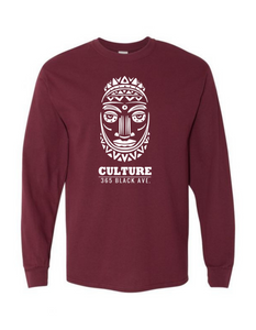 African Mask Long Sleeve Tee