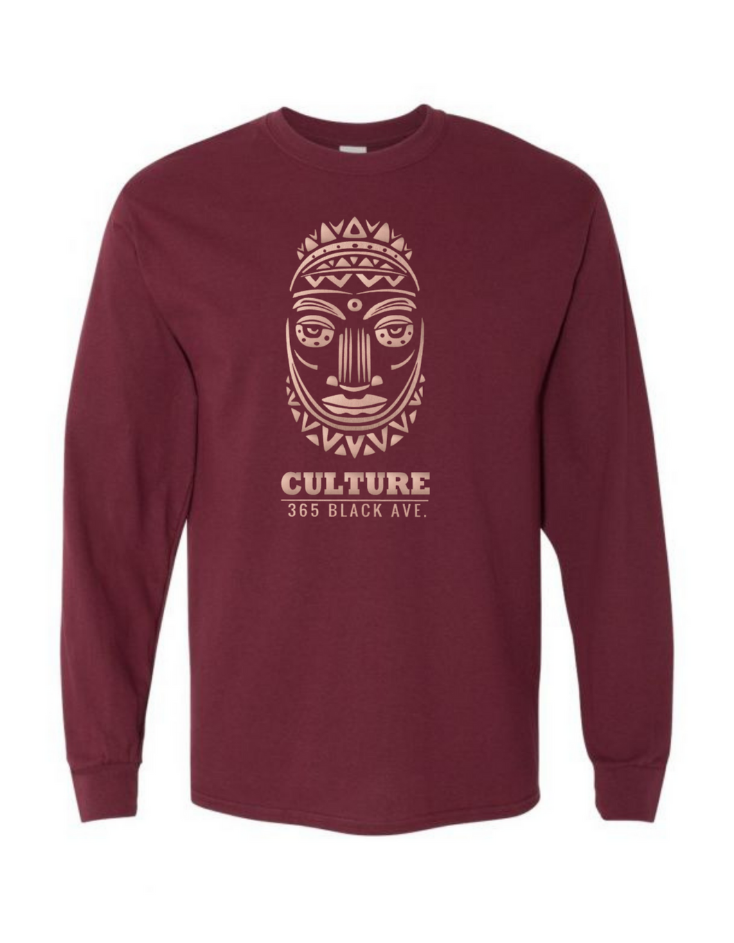 African Mask Long Sleeve Tee