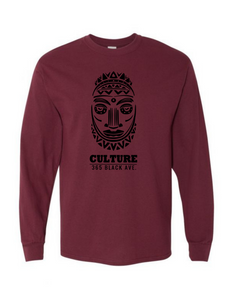 African Mask Long Sleeve Tee