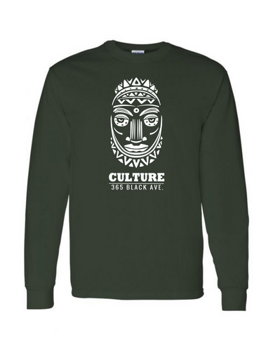 African Mask Long Sleeve Tee