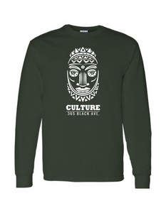 African Mask Long Sleeve Tee