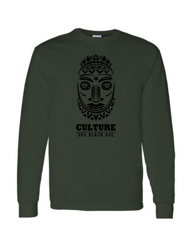 African Mask Long Sleeve Tee