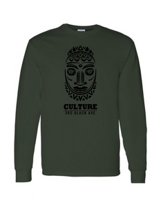 African Mask Long Sleeve Tee