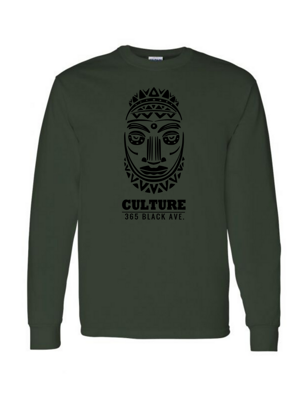 African Mask Long Sleeve Tee